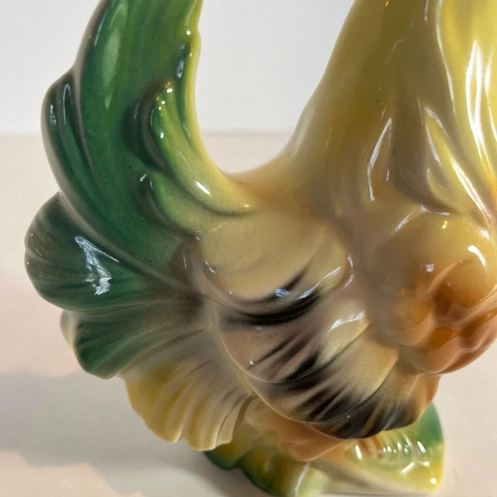 Ceramic Rooster Figurine (Vintage, 1950s)